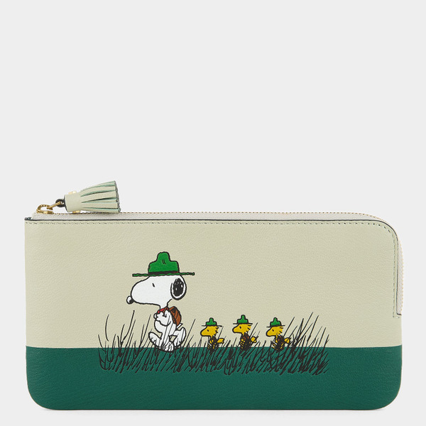 ANYA HINDMARCH｜PEANUTS SNOOPY 史努比多功能收納包-登山探險