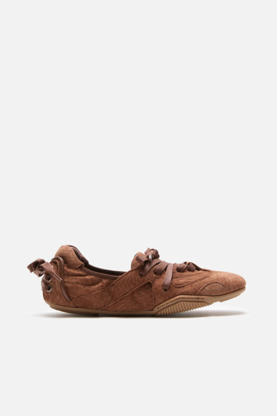 ACNE STUDIOS｜麂皮小牛皮綁帶鞋