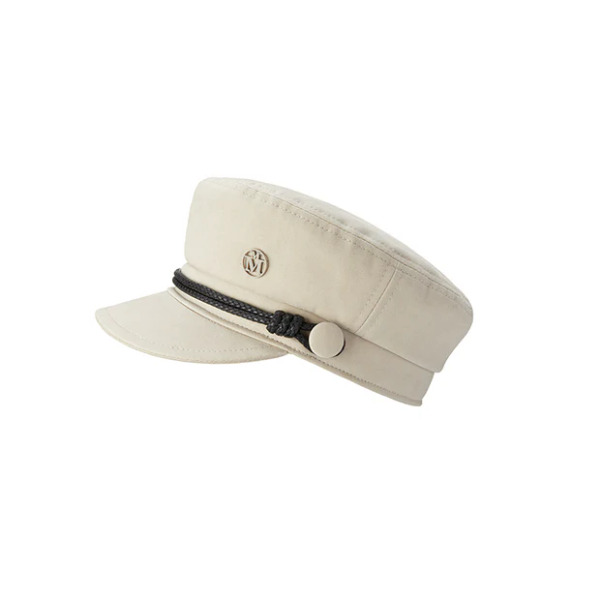 MAISON MICHEL｜米色純棉水手帽