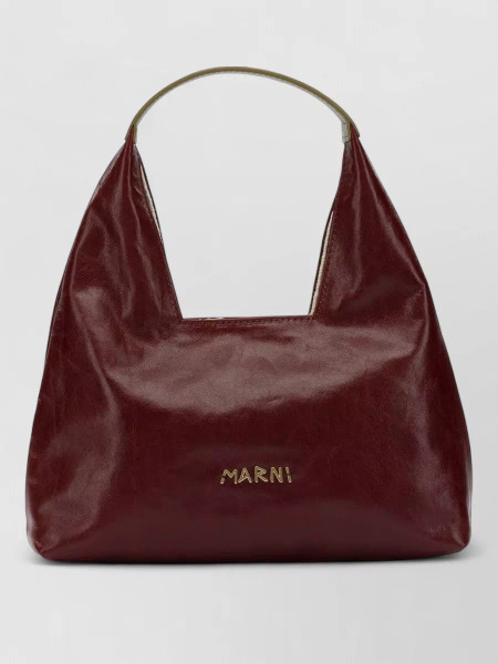 MARNI｜小牛皮手提包-紫紅