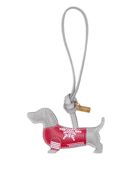 THOM BROWNE｜灰色狗狗造型包包吊飾