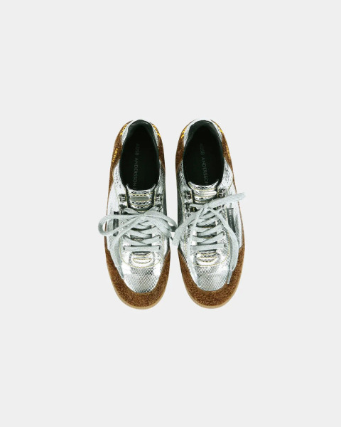 ADSB ANDERSSON BELL｜金屬拼小牛皮NERO運動鞋