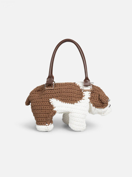 CHARLES JEFFREY LOVERBOY｜鬥牛犬造型編織手提包