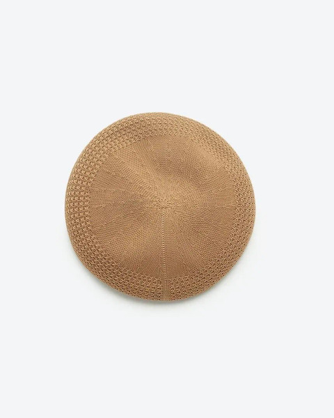 KIJIMA TAKAYUKI｜針織貝雷帽-駝色