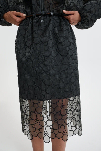 CECILIE BAHNSEN｜Bria 花卉刺繡鉛筆裙