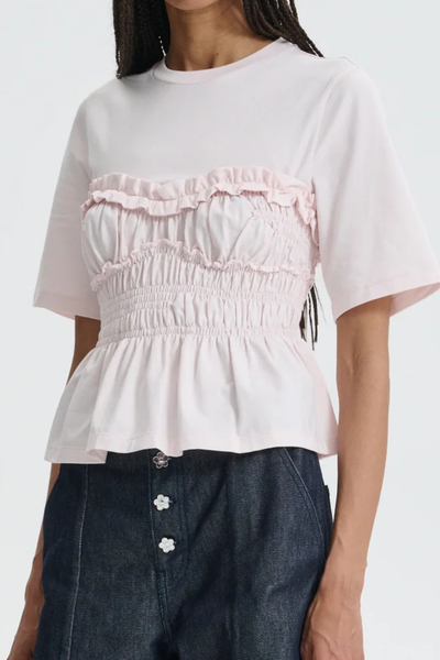 CECILIE BAHNSEN｜Vilde 荷葉摺皺短袖上衣