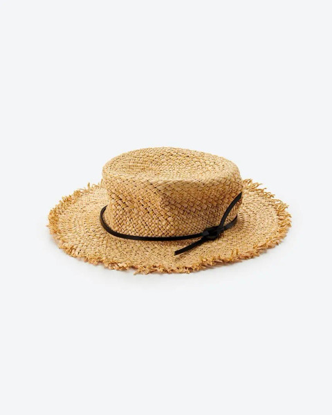 KIJIMA TAKAYUKI｜拉菲草拼紙纖可折疊平頂草帽