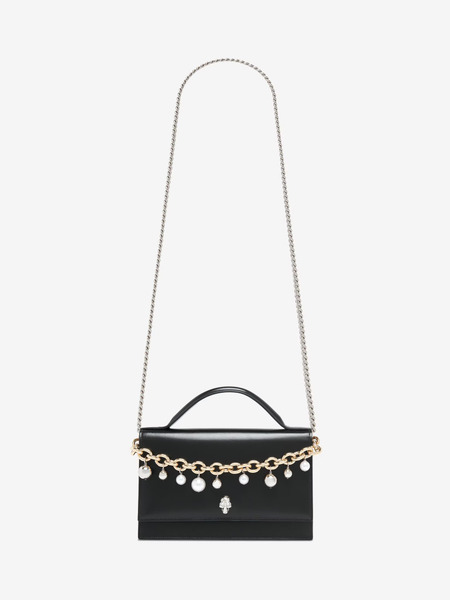 ALEXANDER MCQUEEN｜珠飾鍊條皮革包