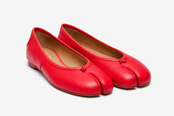 MAISON MARGIELA｜Tabi 漆面小牛皮芭蕾平底鞋
