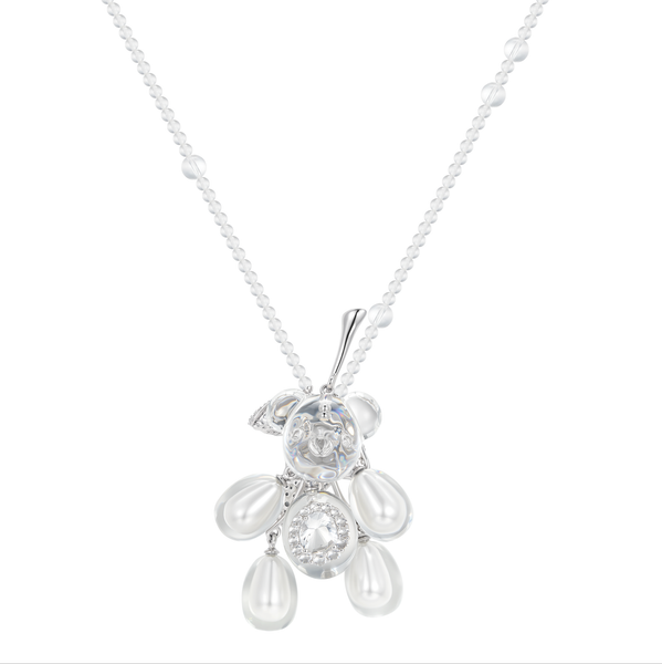 YVMIN｜透明葡萄小熊項鍊