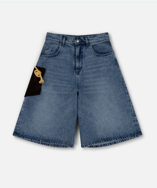 CHARLES JEFFREY LOVERBOY｜復古水洗寬版牛仔中長短褲