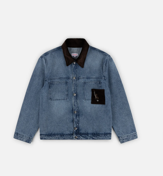 CHARLES JEFFREY LOVERBOY｜復古水洗燈芯絨領寬鬆丹寧外套
