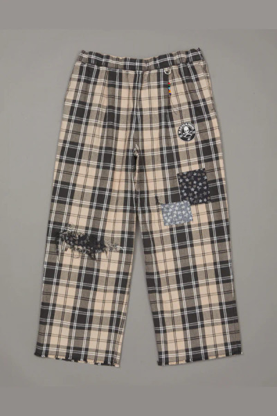 MASTERMINDxSEAN WOTHERSPOON｜格紋法蘭絨長褲