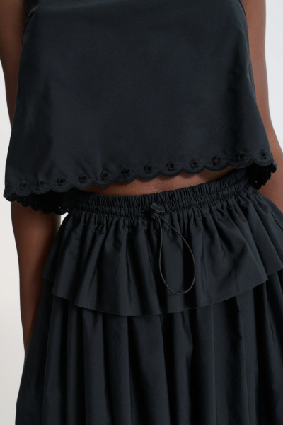 CECILIE BAHNSEN｜Deeba 鏤空刺繡短版上衣