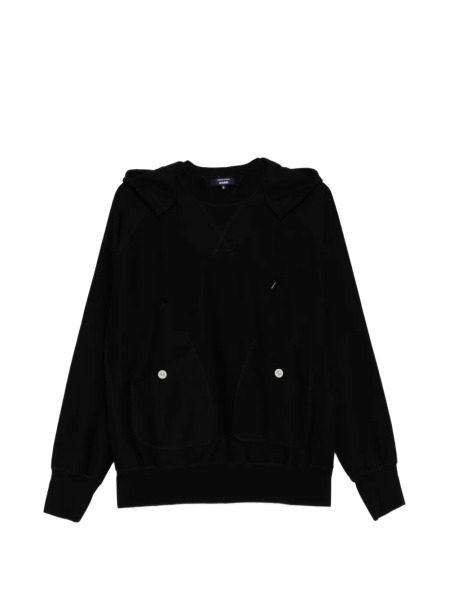 COMME DES GARCONS HOMME｜黑色棉質連帽上衣