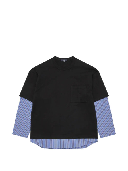 COMME DES GARCONS HOMME｜黑色層次拼接衛衣