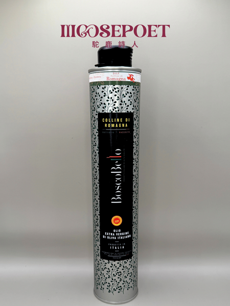 【可預購商品，新年式船運需2026.04才會到台灣】Boscobello D.O.P.歐盟原產地保護認證-100%特級冷萃初榨橄欖油
