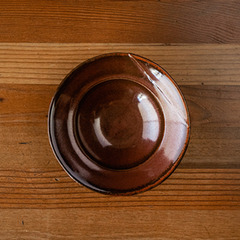 鐵紅-大腕-客用檸檬碟/受け皿安達窯Anta Pottery