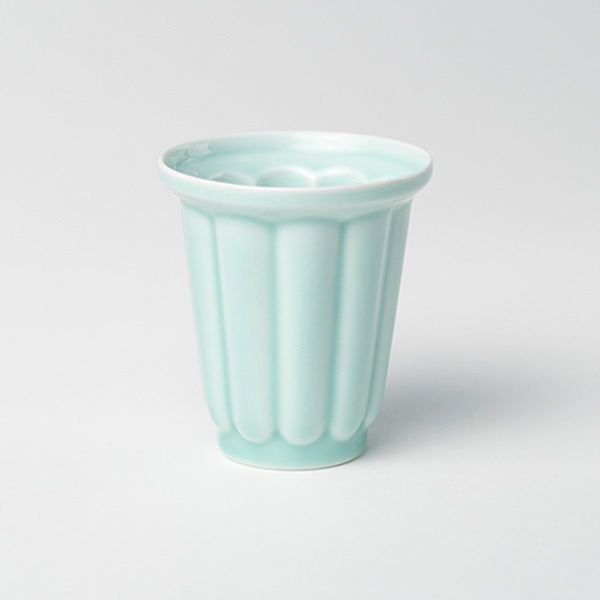 青瓷-免丟陶瓷收藏版-梅花對杯安達窯Anta Pottery