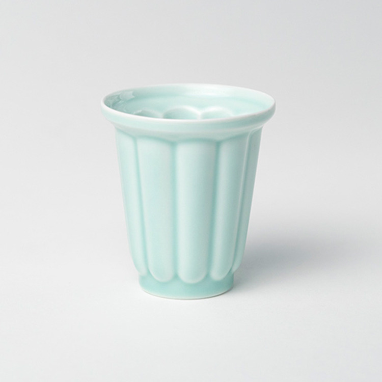 青瓷-免丟陶瓷收藏版-梅花對杯安達窯Anta Pottery