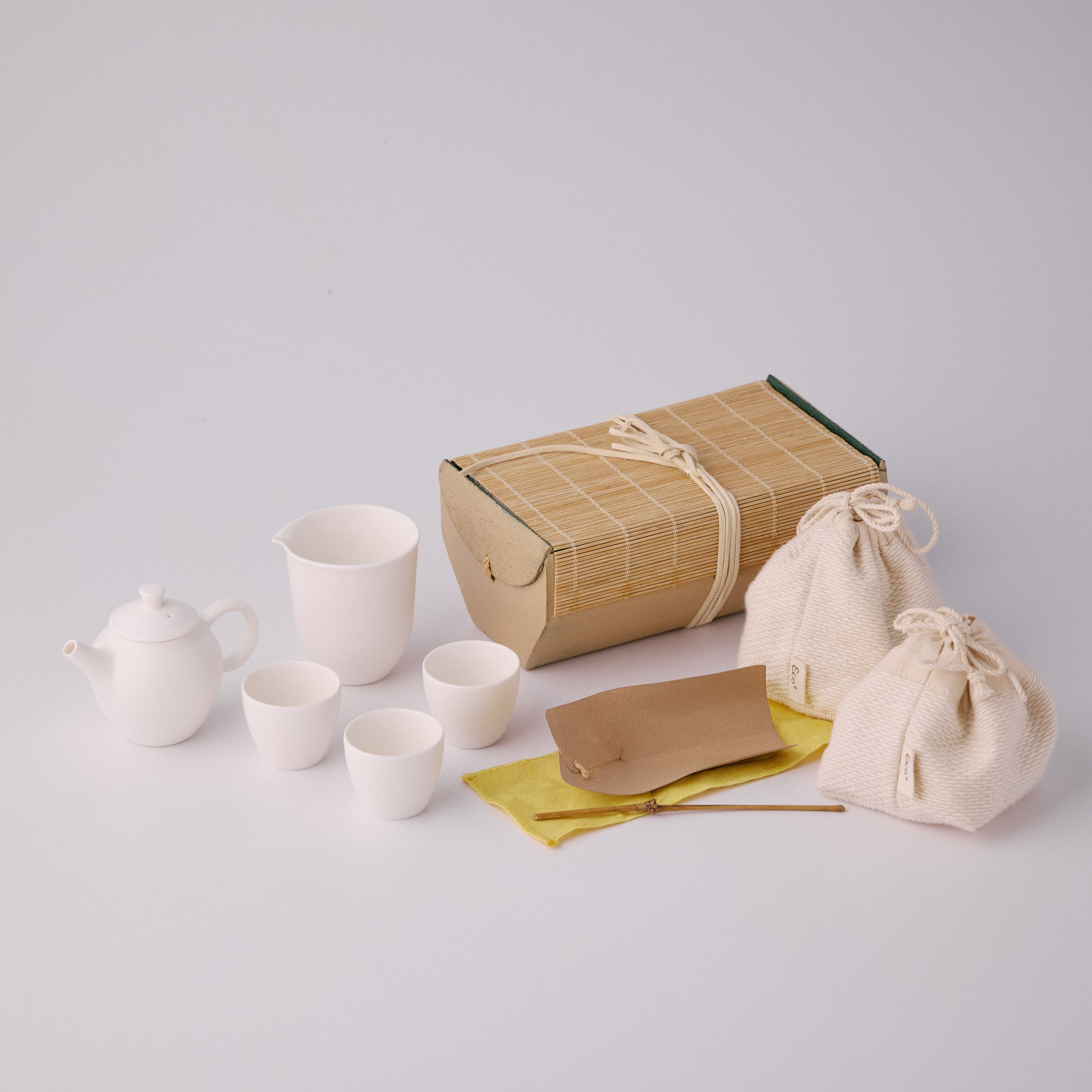 竹貓旅行茶具組安達窯Anta Pottery