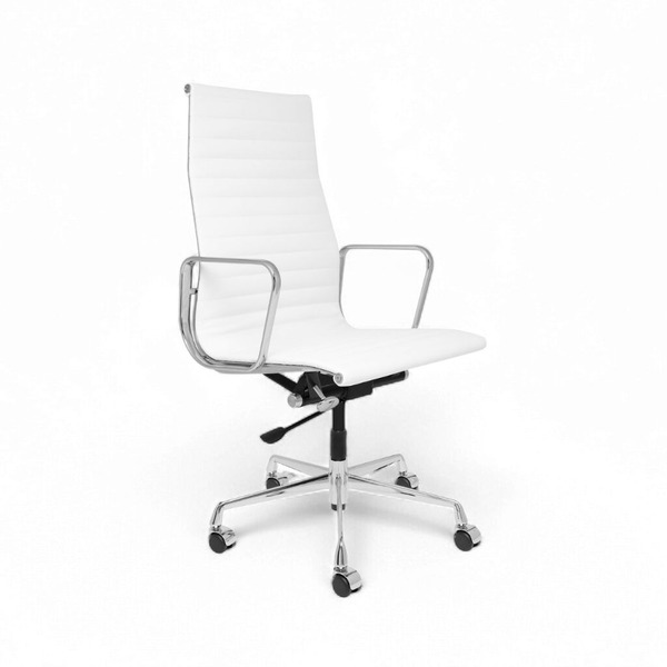 Executive Flat Chair High White