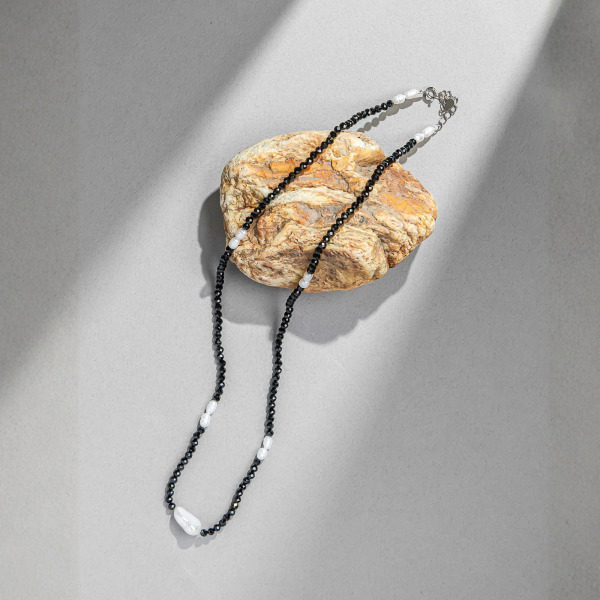 【中性款】墨星映雪項鍊