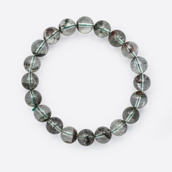 【中性款】綠幽靈純淨素串手鍊