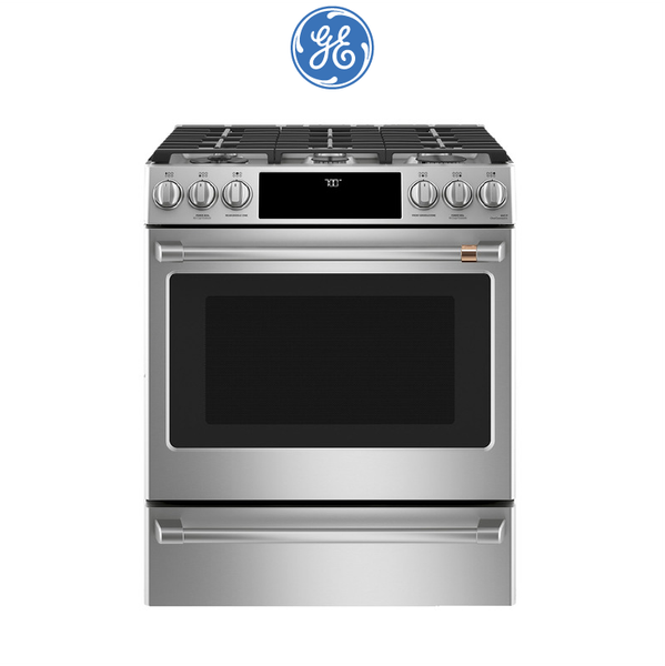 GE奇異 CGS700P2MS1 Café™30吋瓦斯型智慧六口單層爐連烤