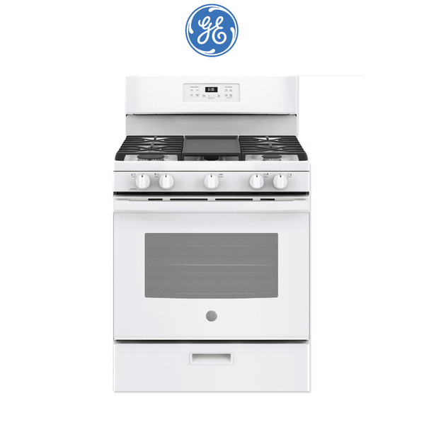 GE奇異 JGBS66DEKWW 30吋瓦斯型四口單層爐連烤