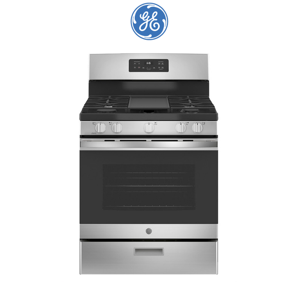 GE奇異 JGBS66REKSS 30吋瓦斯型四口單層爐連烤