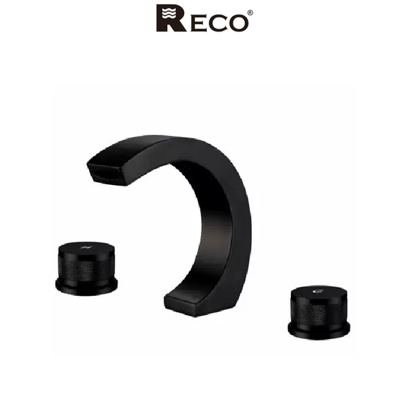 RECO 110205-BK CARON 浴缸三件套不銹鋼龍頭 霧黑