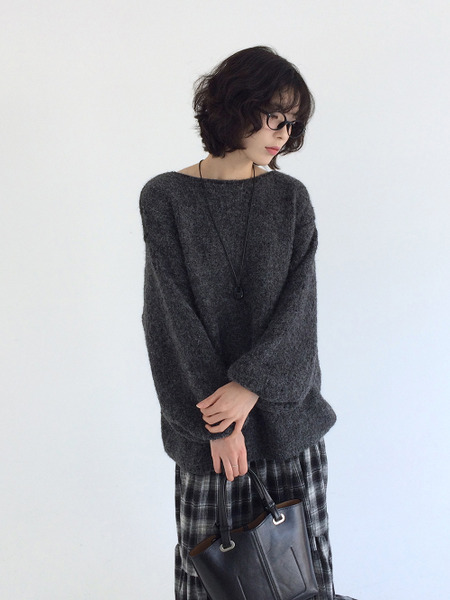 現貨-澎澎袖軟糯針織毛衣