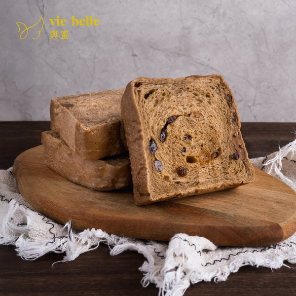 無油減醣伯爵葡萄核桃生吐司(一條6片，共3袋)