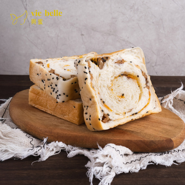 無油減醣地瓜芝麻生吐司(一條6片，共3袋)