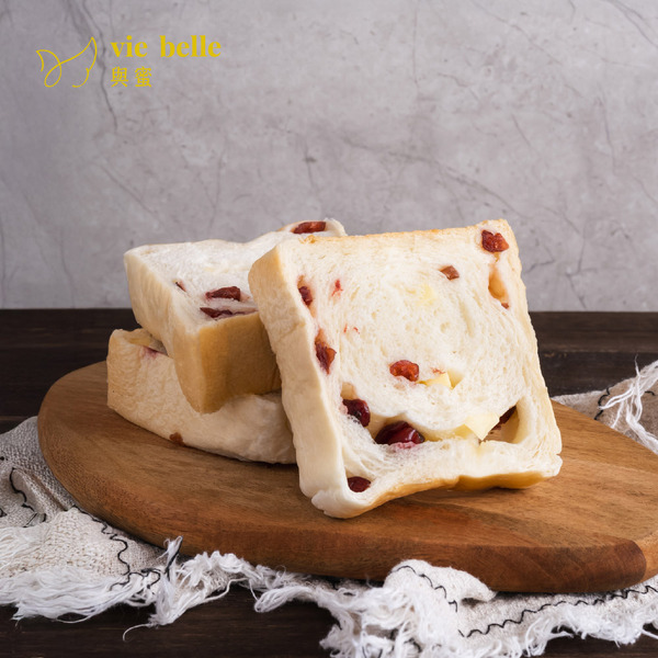 無油減醣蔓越莓乳酪丁生吐司(一條6片，共3袋)