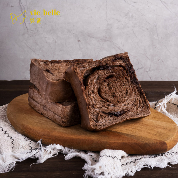無油減醣調溫巧克力生吐司(一條6片，共3袋)