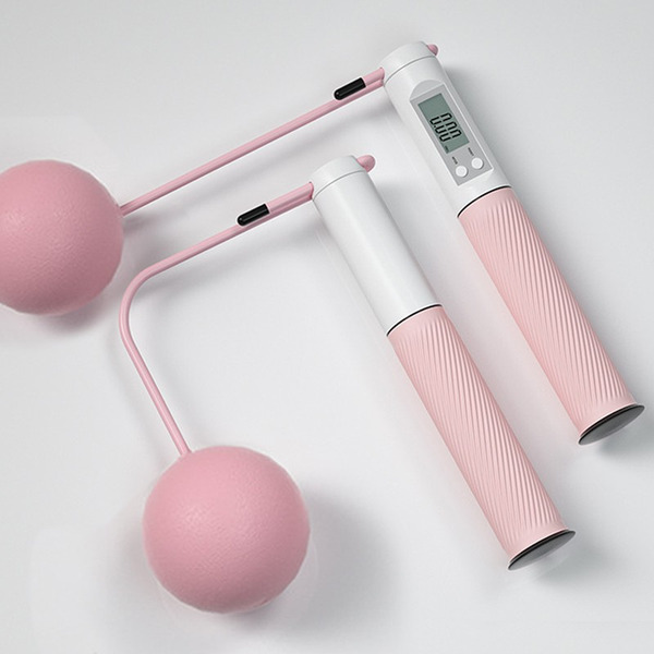 UGYM 大球款 無繩智能計數健身跳繩(櫻花粉)