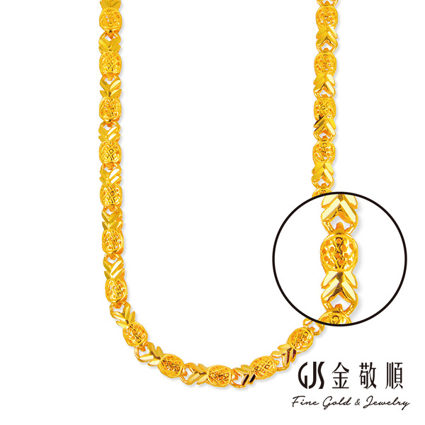 黃金項鍊旺旺鳳梨(金重:10.20錢/+-0.05錢)