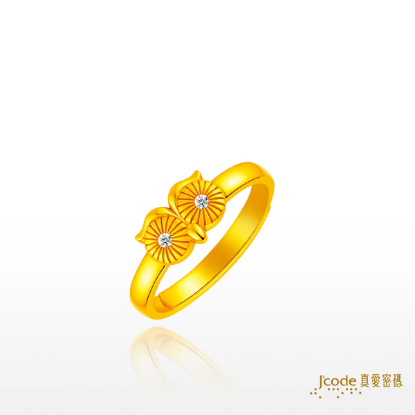 Jcode 真愛密碼 黃金戒指西洋情人節 守護貓頭鷹 - 黃金戒指 金重約 0.89錢