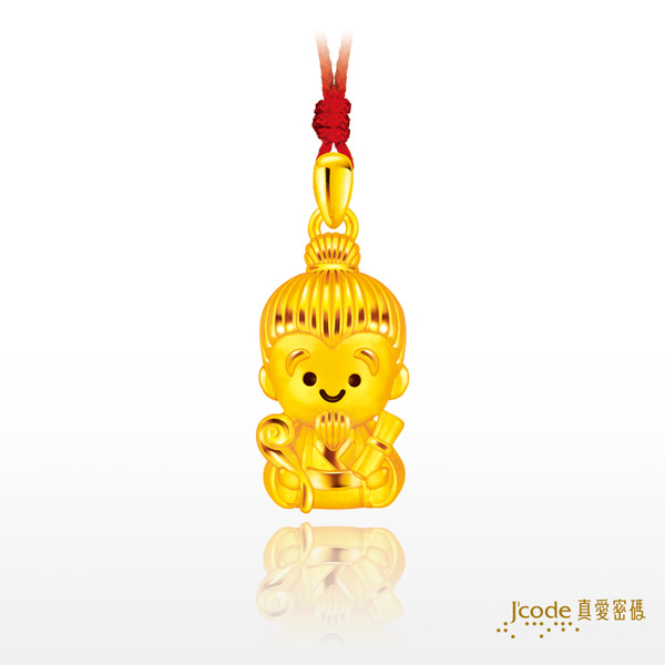 Jcode 真愛密碼 黃金墜子霞海城隍廟 月老 黃金墜子 金重:0.46錢