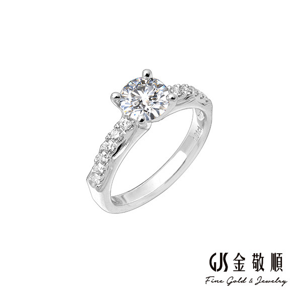 【珠寶】鉑金鑽石戒指 GIA國際證書 1.01克拉  璀璨之光