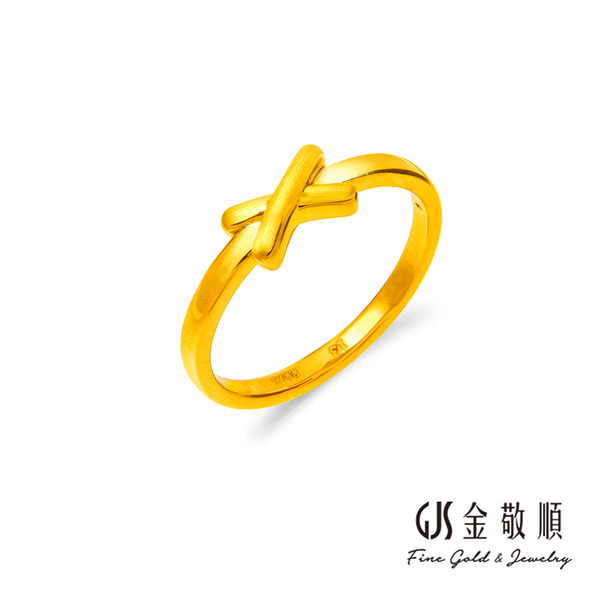 黃金戒指【交光】金重約0.20-0.30錢 固定式戒圍 香港硬金工藝 GOLD