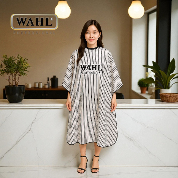 WAHL剪髮圍巾-經典黑白條紋(超透氣)