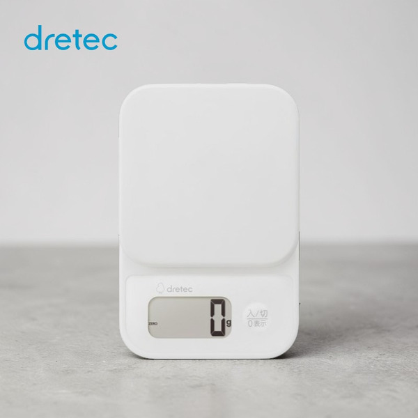 dretec 日本電子秤 KS-715WT 白色 <精準1g><上限2kg>