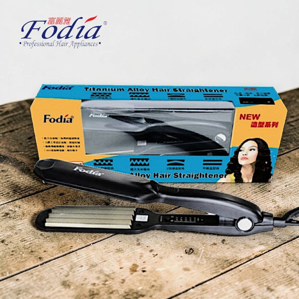 Fodia 富麗雅 超薄型大玉米夾- 4齒｜輕薄鈦合金大面板，快速打造蓬鬆髮根