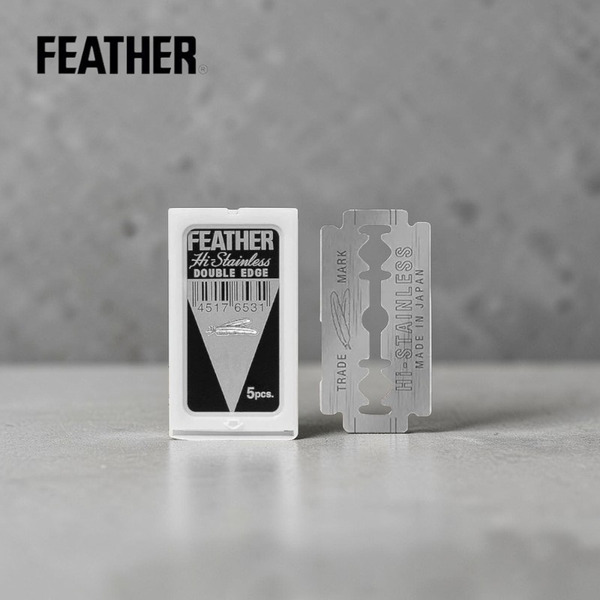 FEATHER 羽毛牌 Hi-Stainless 雙面替換全刀片 (Double Edge Blades)