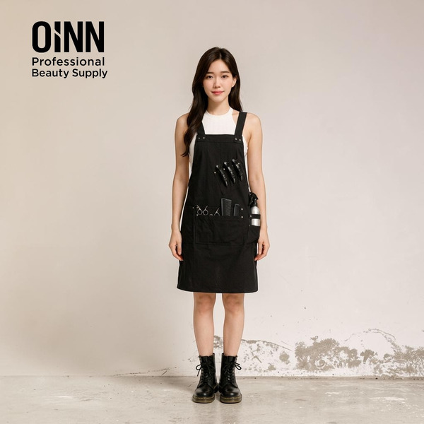 Oinn 多功能防潑水工作服-黑色斜口