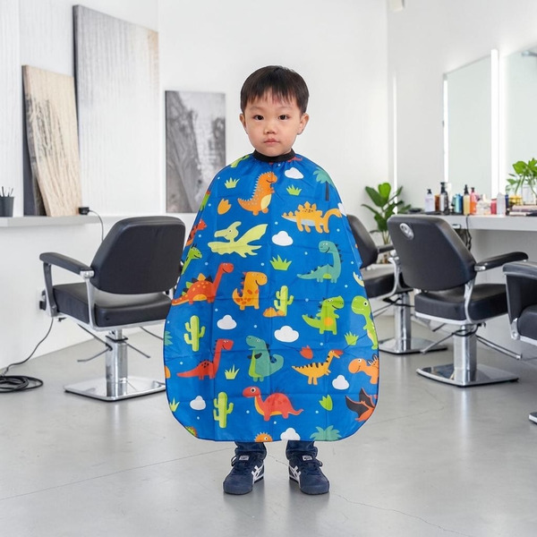 兒童剪髮圍巾-恐龍圖案