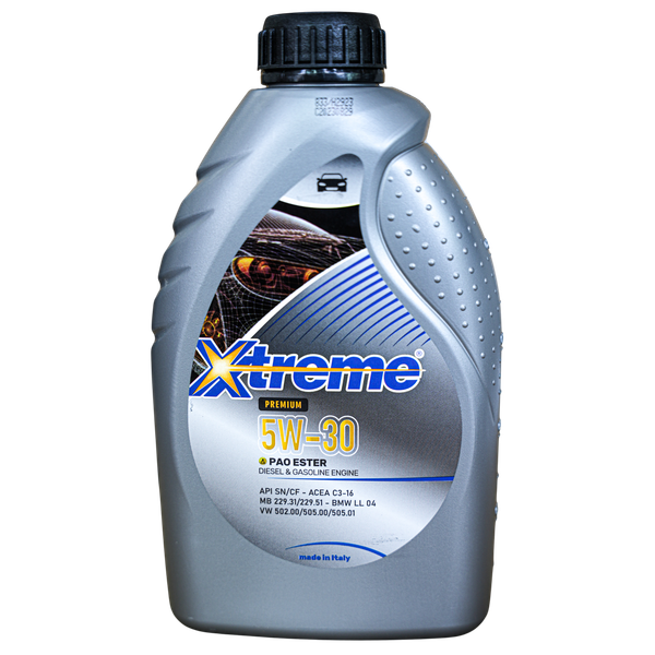 【義大利 X-TREME】 黑罐 酯類運動版 5W30 C3 , 賓士 229.51 認證 機油